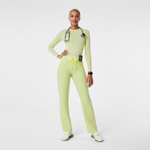 Figs - High waisted Livingston scrub pants in sea mist (Tall XL)